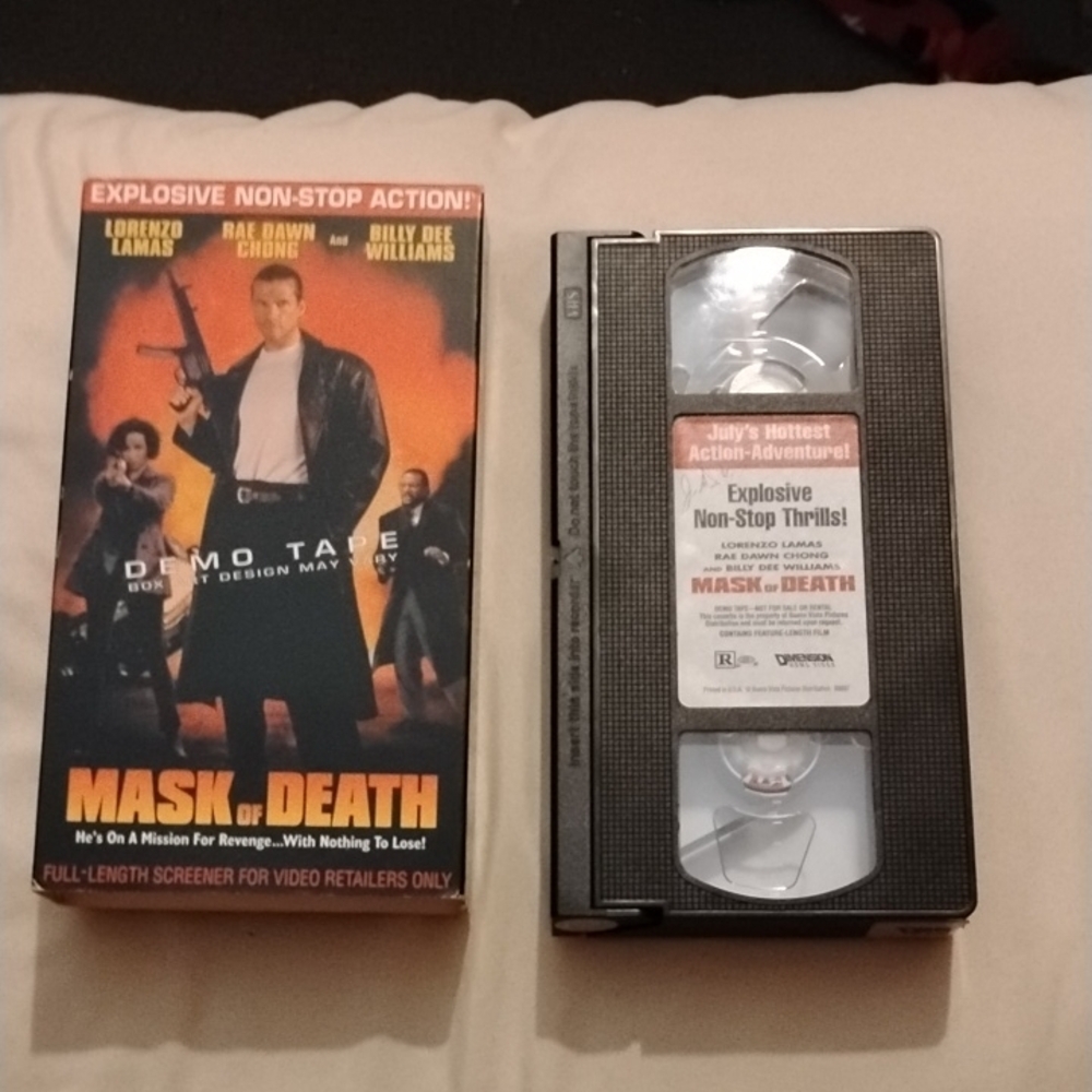 Vintage Mask of Death VHS Tape Promotional Promo Version